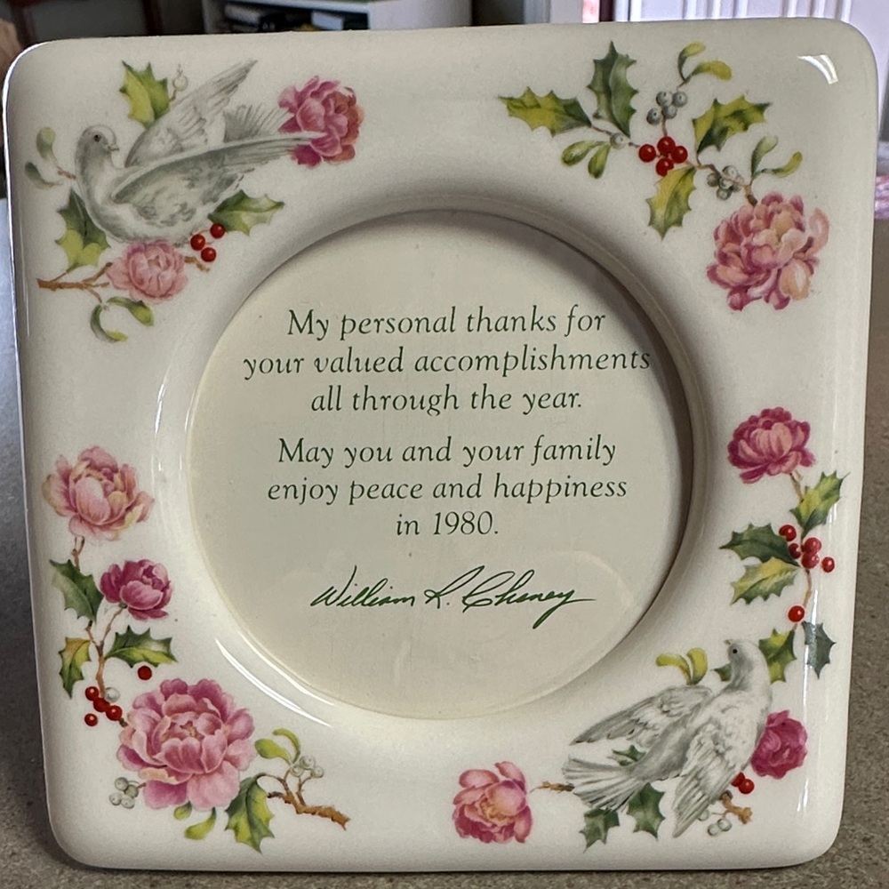 1979 Avon Ceramic Photo Frame